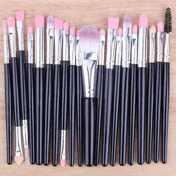 Kosmetický štětec Sada štětců na líčení | kosmetické štětce 20 ks - Černá 1