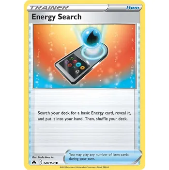 Sběratelská karetní hra Pokémon karta Energy Search 128/159 - Crown Zenith