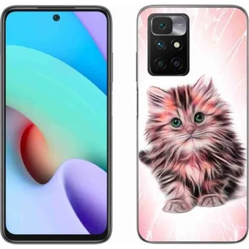 Pouzdro na mobilní telefon Gelový kryt mmCase na mobil Xiaomi Redmi 10/Redmi 10 (2022) - roztomilé kotě