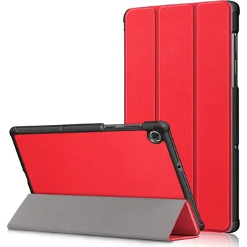 Pouzdro na tablet Polohovatelné PU kožené pouzdro na tablet Lenovo Tab M10 HD 2. Gen X306F/X - červené