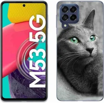 Gelový kryt mmCase na mobil Samsung Galaxy M53 5G - kočka 2