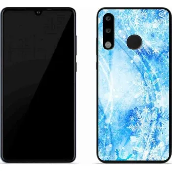 Pouzdro na mobilní telefon Gelový kryt mmCase na mobil Huawei P30 Lite - sněhové vločky