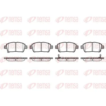 Brzdová destička Sada brzdových destiček, kotoučová brzda REMSA 0971.02