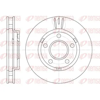 Brzdový kotouč Brzdový kotouč REMSA 6581.10