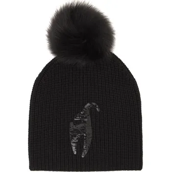 Čepice Toni Sailer Rose Fur 100 pletená čepice s bambulí dámská