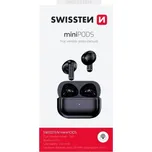 Swissten miniPODS TWS Bluetooth sluchátka - černá