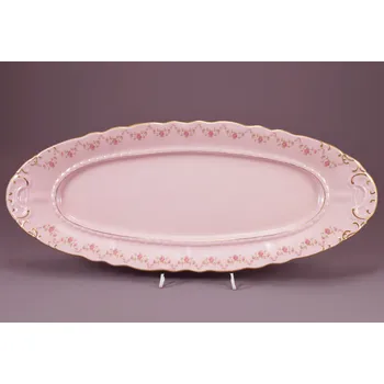 Leander, mísa oválná Sonáta 55,5 cm, růžový porcelán