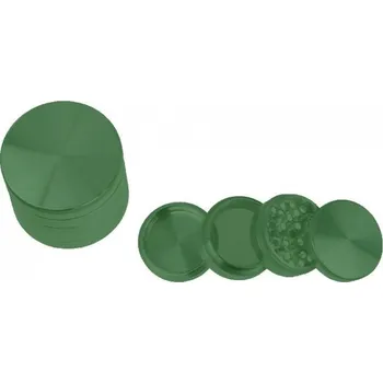 higarden Čtyřdílná kovová drtička se sítem, 56 mm, různé barvy Barva: Zelená