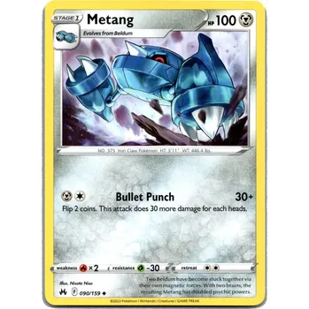 Sběratelská karetní hra Pokémon karta Metang 090/159 - Crown Zenith