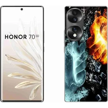 Pouzdro na mobilní telefon Gelový kryt mmCase na mobil Honor 70 - voda a oheň
