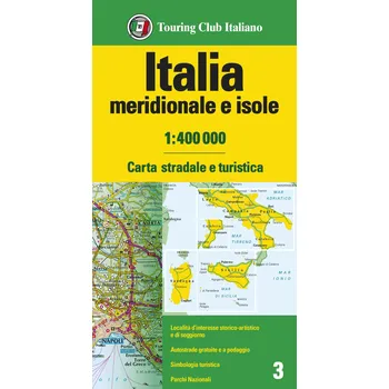 Touring Club Italiano vydavatelství mapa Italia south 1:400 t.