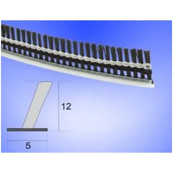 Síť proti hmyzu Kartáč tvrdý boční lišty rolovací sítě 4,8x12,5mm