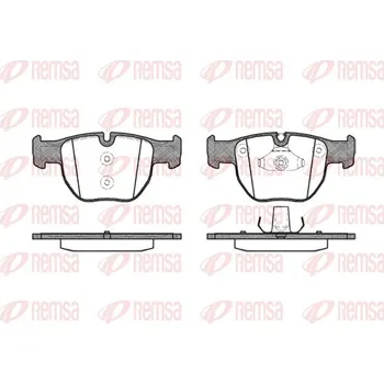 Brzdová destička Sada brzdových destiček, kotoučová brzda REMSA 0979.00