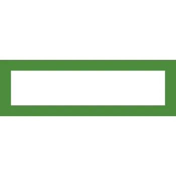 Magnetický informační rámeček LEAN A5/A4 - 230 x 75 mm / zelená / 10 ks