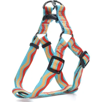 Postroj pro psa Vsepropejska Pino 3 barevný postroj pro psa Barva: Modrá, Obvod hrudníku: 31 - 48 cm