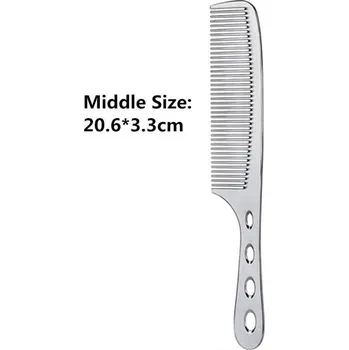 Profesionální kadeřnický hřeben - Středně světlá stříbrná