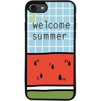 Pouzdro na mobilní telefon Word gelový obal na iPhone 7 a iPhone 8 - Ahoj léto/modrý