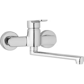 Vodovodní baterie JB Sanitary M10 35 10 Dřezová nástěnná baterie, ramínko ploché 300 mm