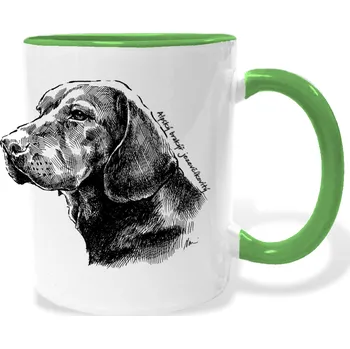 Hrnek - Alpský jezevčíkovitý brakýř Barva: Zelená