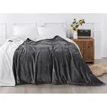 XPOSE® Mikroplyšová deka Exclusive s beránkem - tmavě šedá 200x230 cm, Mikroplyš s beránkem + Prodloužená možnost vrácení zboží do 50 dnů