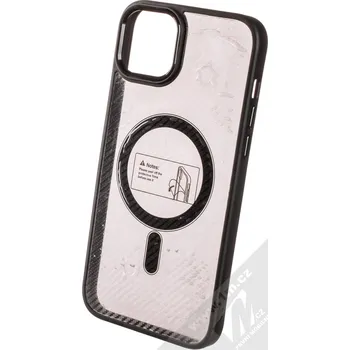 Pouzdro na mobilní telefon 1Mcz MagCarbon ochranný kryt s MagSafe pro Apple iPhone 14 Plus černá (black)