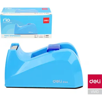 Lepicí páska Stolní odvíječ lepicí pásky DELI - modrá