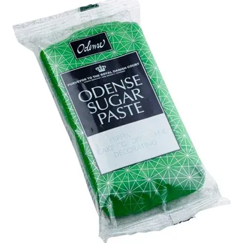 Jedlá dekorace na dort Potahovací hmota zelená - 250g - Odense