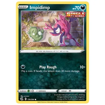 Karetní hra Pokémon karta Impidimp 176/264 - Fusion Strike