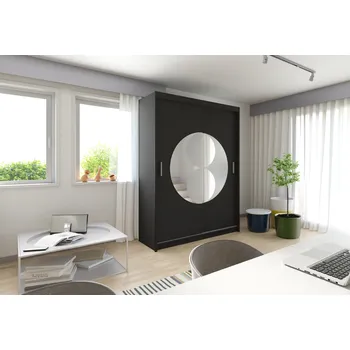 Šatní skříň ARK Šatní skříň EURO, Černá 150 cm