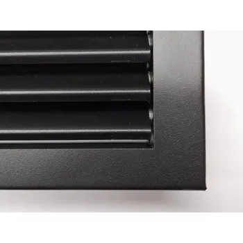 Větrací mřížka LAgrid s.r.o. Krbová rovná lamelová mřížka 70x21 Iteriér Černá