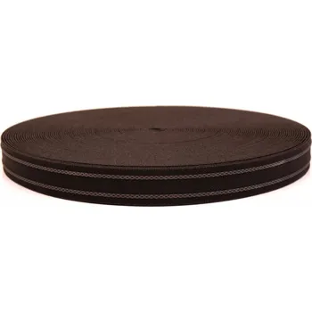 Textilie Pruženka protiskluzová šíře 20mm černá (25m/ks)