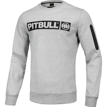 Pánská mikina PitBull West Coast - pánská mikina BEYER šedý melír L