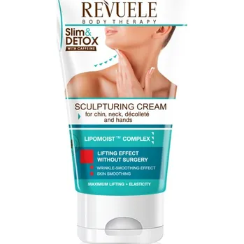 Pleťový krém Revuele Slim & Detox With Caffeine modelační krém na krk a dekolt 150 ml