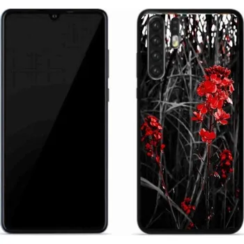 Pouzdro na mobilní telefon Gelový kryt mmCase na mobil Huawei P30 Pro - červená rostlina