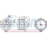 Vnitřní ventilátor NISSENS 87615