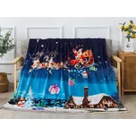 XPOSE® Mikroplyšová deka VÁNOCE 2 140x200 cm, Mikroplyš + Prodloužená možnost vrácení zboží do 50 dnů