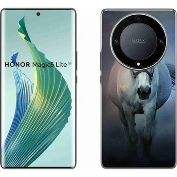 Pouzdro na mobilní telefon Gelový obal mmCase na mobil Honor Magic 5 Lite 5G - běžící bílý kůň