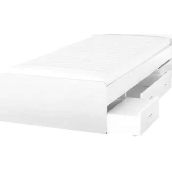 Postel Postel se šuplíky Duet 120cm Bílá