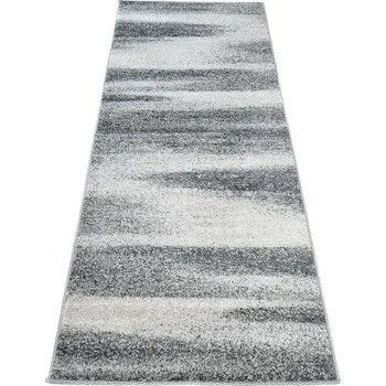 Koberec Moderní koberec Ostrava - pruhy 5 - šedý Rozměr koberce: 70x500 cm