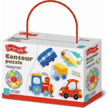 Far Far Land Outline puzzle - transport