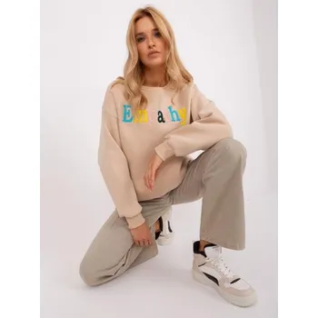 Dámská mikina Dámská mikina bez kapuce MENA béžová