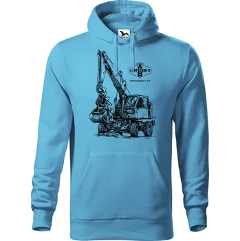 Dámská mikina Mikina - FORTSCHRITT T 174 Barva: Modrá - tyrkysová (44), Velikost: M, Střih: Dámské