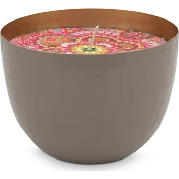 Svíčka Pip Studio miska se svíčkou khaki, 11 cm