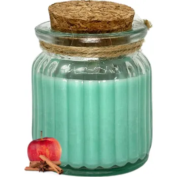 Svíčka MALS Sojová vonná svíčka - Jablko se skořicí