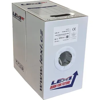 Síťový kabel LEXI-Net instalační kabel Cat 5e UTP PVC (Eca) 305m box bílý RAL9003