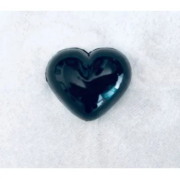 Bezpečnostní čumák černé srdíčko 12mm (1ks)