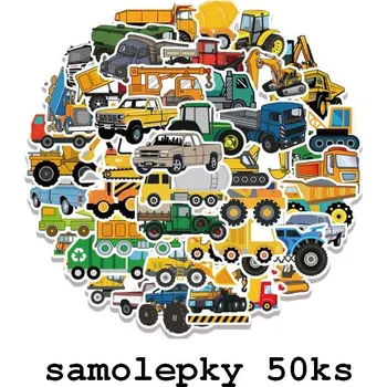 Dětský míč Čína Party dekorace - motiv stavba Varianta: samolepky (50ks)