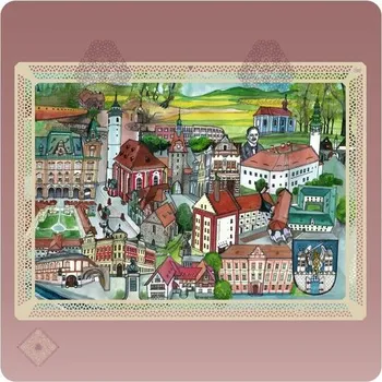 Obraz Obraz reprodukce DOMAŽLICE · O·POHÁDKOVÉ - 1 ks obraz na dřevě vel. 30 x 40 cm (ca. A3)