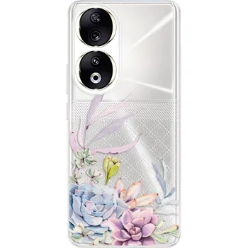 Odolné silikonové pouzdro iSaprio - Succulent 01 - Honor 90 5G