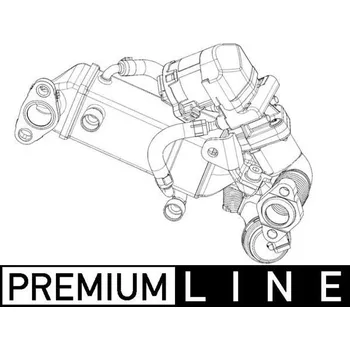 Palivový systém Chladič, recirkulace spalin MAHLE CE 10 000P